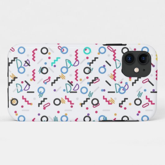 Hoesje-Mate iPhone Case met Abstract Geometric (Achterkant (horizontaal))