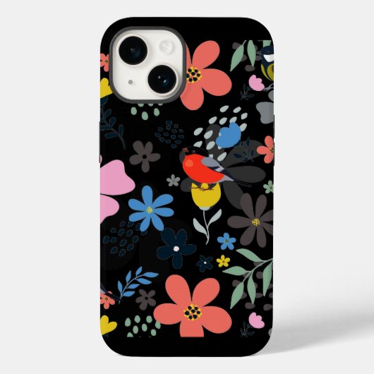 Hoesje-Mate iPhone Geval van gekleurde bloemen Case-Mate iPhone Case (Achterkant)