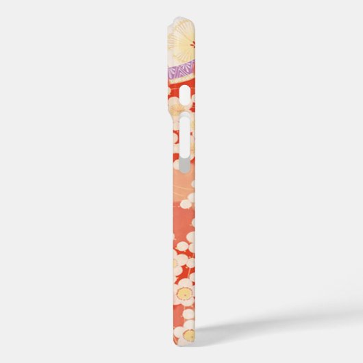 Hoesje-Mate Japans Roos iPhone 16 Hoesje (Achterkant / Links)