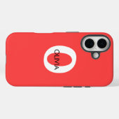 Hoesje-Mate Tough iPhone 16 Hoesje CUSTOM INITIAAL (Achterkant (horizontaal))