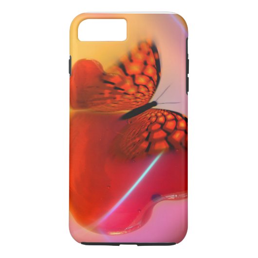 Hoesje-Mate Tough iPhone 7 Plus Hoesje/Butterfly Case-Mate iPhone Case (Achterkant)