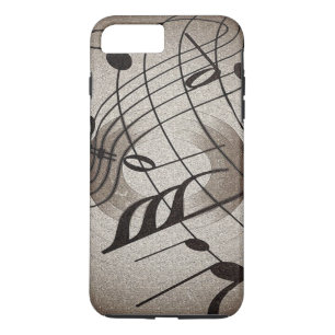 Hoesje-Mate Tough iPhone 7 plus Hoesje/Muzieknoten iPhone 8/7 Plus Hoesje