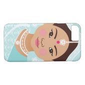 Hoesje Matryoshka (Aqua) (Achterkant (Horizontaal))