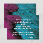 Hoesje me met je veren briefkaart (Voorkant / Achterkant)