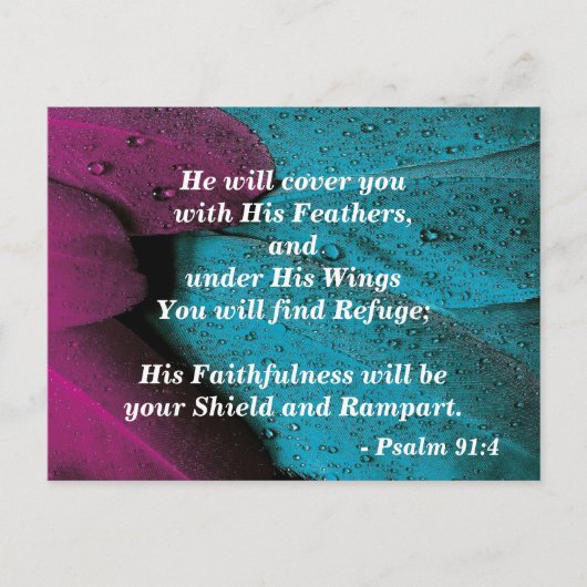 Hoesje me met je veren briefkaart (Voorkant)