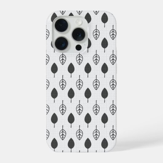 hoesje met bladeren iPhone hoesje (Achterkant)