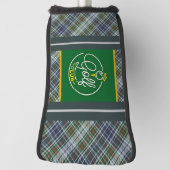 Hoesje met blauw en grijs speldenkorrel golfheadcover (Draai 90)