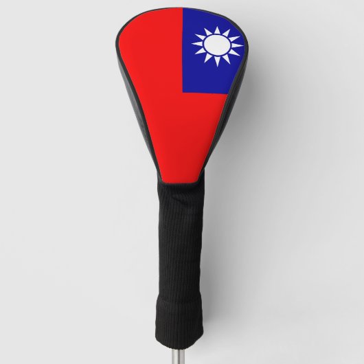 Hoesje met de Taiwanese vlag Golfheadcover (Voorkant)