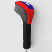 Hoesje met de Taiwanese vlag Golfheadcover (Schuin)