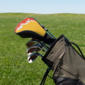 Hoesje met de vlag van Bhutan Golfheadcover (Insitu)