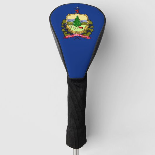 Hoesje met de vlag van Vermont, Verenigde Staten Golfheadcover (Voorkant)