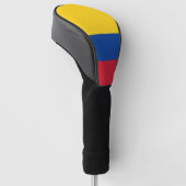 Hoesje met golfchauffeur en vlag van Colombia Golfheadcover (Schuin)