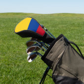 Hoesje met golfchauffeur en vlag van Colombia Golfheadcover (Insitu)