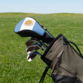 Hoesje met golfchauffeur met vlag van Argentinië Golfheadcover (Insitu)