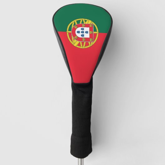 Hoesje met golfchauffeur met vlag van Portugal Golfheadcover (Voorkant)