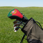Hoesje met golfchauffeur met vlag van Portugal Golfheadcover (Insitu)