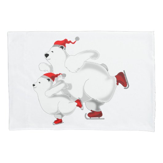 Hoesje met kerstmis met Beren voor vrolijke kerstm Kussensloop (Voorkant)