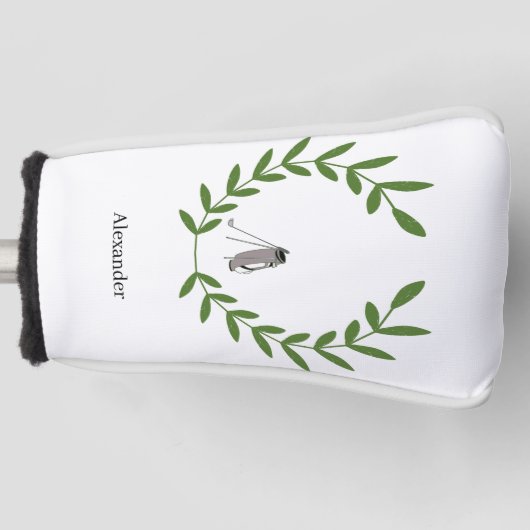 Hoesje met Laurel Wreath en Golf Bag Golfheadcover (Voorkant)