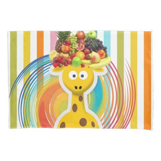 Hoesje met piloot, Giraffe Kussensloop (Voorkant)