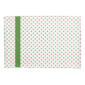 Hoesje met rode en groene poka Dot met kerstmis Kussensloop (Voorkant)