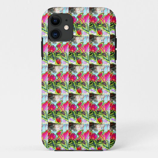 hoesje met rode graffiti (Achterkant)