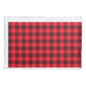 Hoesje met rode of zwarte buffelboorgang kussensloop (Achterkant)