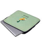 Hoesje Mint Duck-laptop Laptop Sleeve (Voorkant onderkant)
