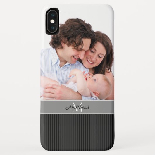 Hoesje: Monogram & foto Case-Mate iPhone Case (Achterkant)