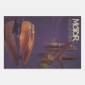  Hoesje motormagazijn, Futuristic City Car Inpakpapier Vel (Voorkant 2)