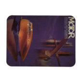  Hoesje motormagazijn, Futuristic City Car Magneet (Horizontaal)