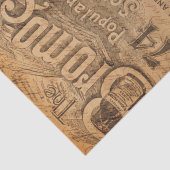  Hoesje muziek en Roos Shabby Chic Decoupage Tissuepapier (Detail)