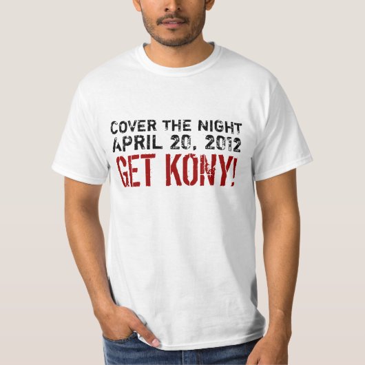 Hoesje Night Get Kony T-shirt (Voorkant)
