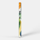 Hoesje ontwerp waterverf veren samsung galaxy hoesje (Rechterkant)