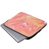 Hoesje Oranje laptop Sleeve (Voorkant onderkant)