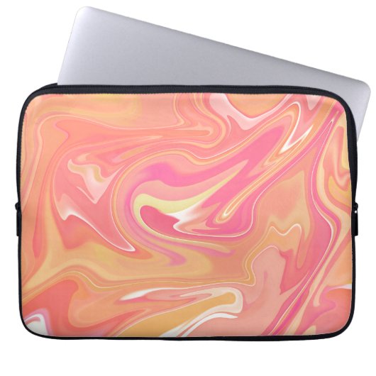 Hoesje Oranje laptop Sleeve (Voorkant)