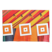 Hoesje Oranje Rood Geel Abstract Kussensloop (Voorkant)