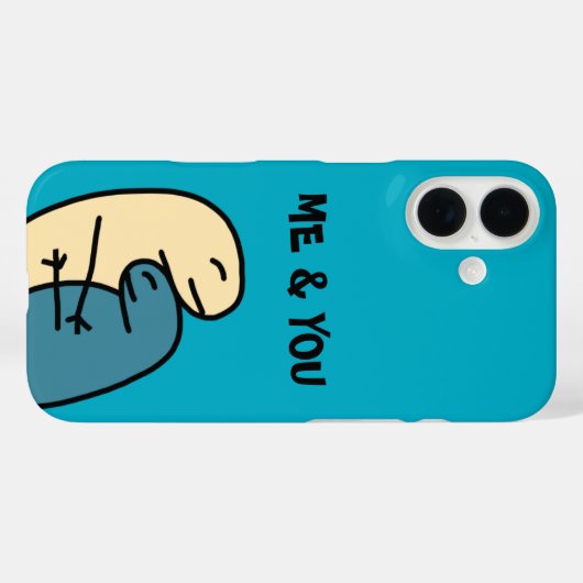 Hoesje paar iPhone / iPad case (Achterkant (horizontaal))