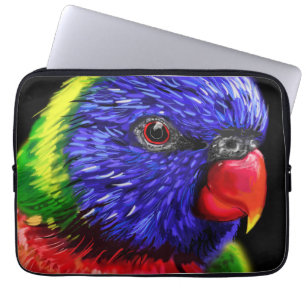hoesje papegaaien laptop sleeve