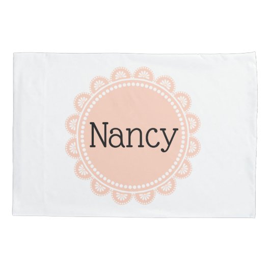 Hoesje pijlroze kussensloop (Achterkant)