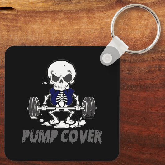 Hoesje pomp Pump Funny Gymer Sleutelhanger (Achterkant)