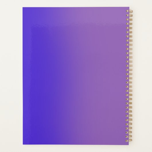  Hoesje prachtige Paarse gradiënt Planner (Achterkant)