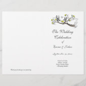 Hoesje  programma voor vogelgeel en grijs (Voorkant)