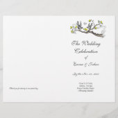 Hoesje programma voor vogelgeel en grijs (Voorkant)