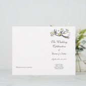 Hoesje  programma voor vogelgeel en grijs (Staand voorkant)