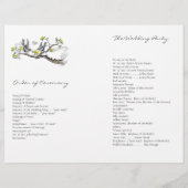 Hoesje  programma voor vogelgeel en grijs (Achterkant)