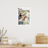  Hoesje Puck Magazine 1915, Beach Poster (Keuken)