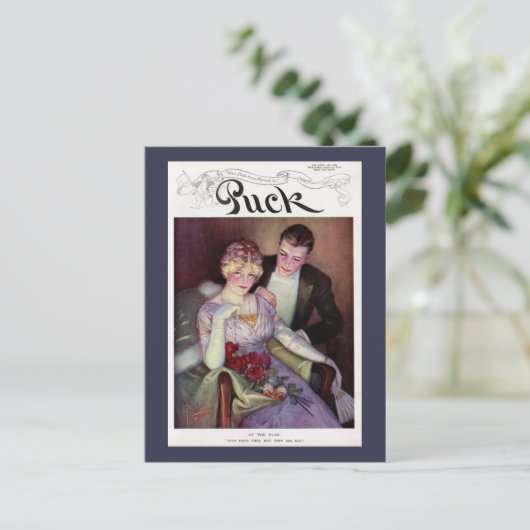 Hoesje  Puck Magazine - bij het spelen Briefkaart (Staand voorkant)