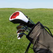 HOESJE RODE POPPELSTROOM GOLF DRIVER GOLFHEADCOVER (Insitu)