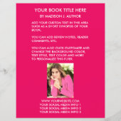 Hoesje romance Schrijver Boek | Auteur Foto achter Flyer (Achterkant)