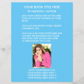 Hoesje romance Schrijver Boek | Auteur Foto terug  Flyer (Achterkant)